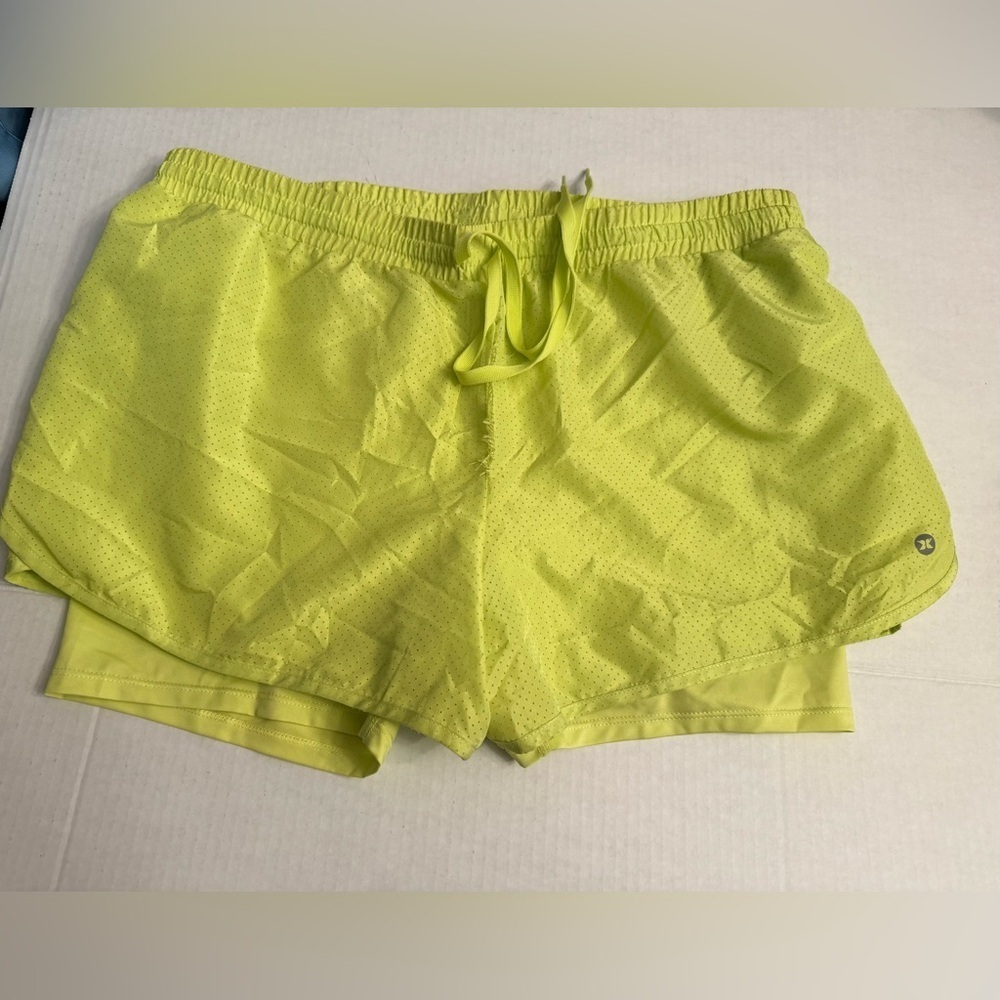 RBX NEON GREEN RUNNING SHORTS SIZE LARGE